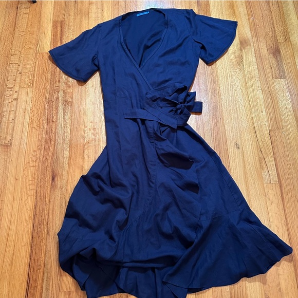 J.MCLAUGHLIN Aurora Linen-Blend Dress Size S(c5) - Picture 5 of 12